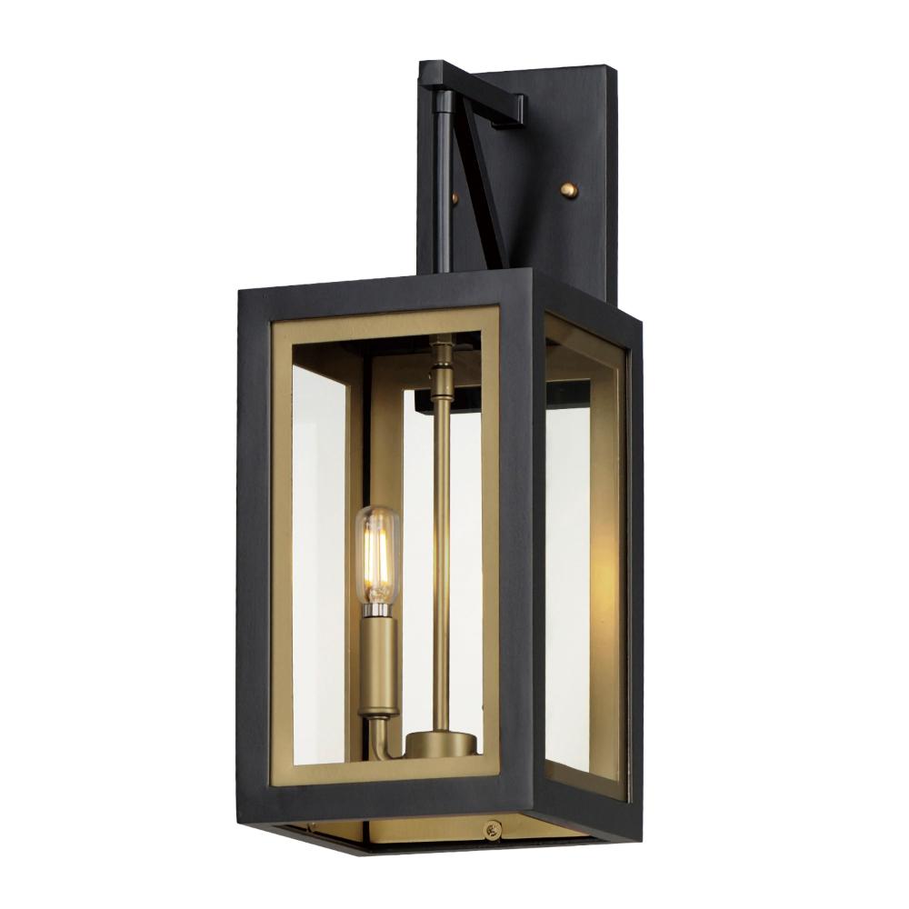 Maxim Lighting 30054CLBKGLD Neoclass 2-Light Outdoor Sconce in Black / Gold