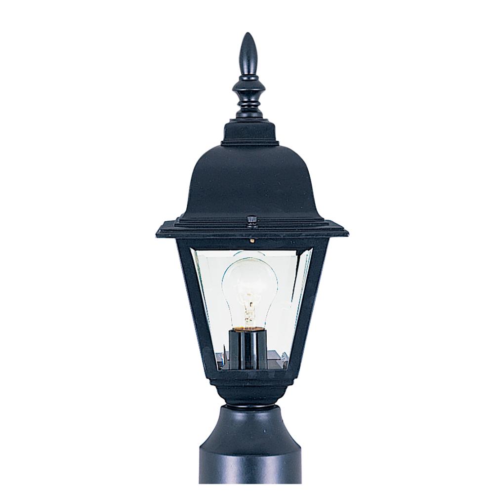 Maxim Lighting 3006CLBK Builder Cast 1-Light Outdoor Pole/Post Lantern in Black