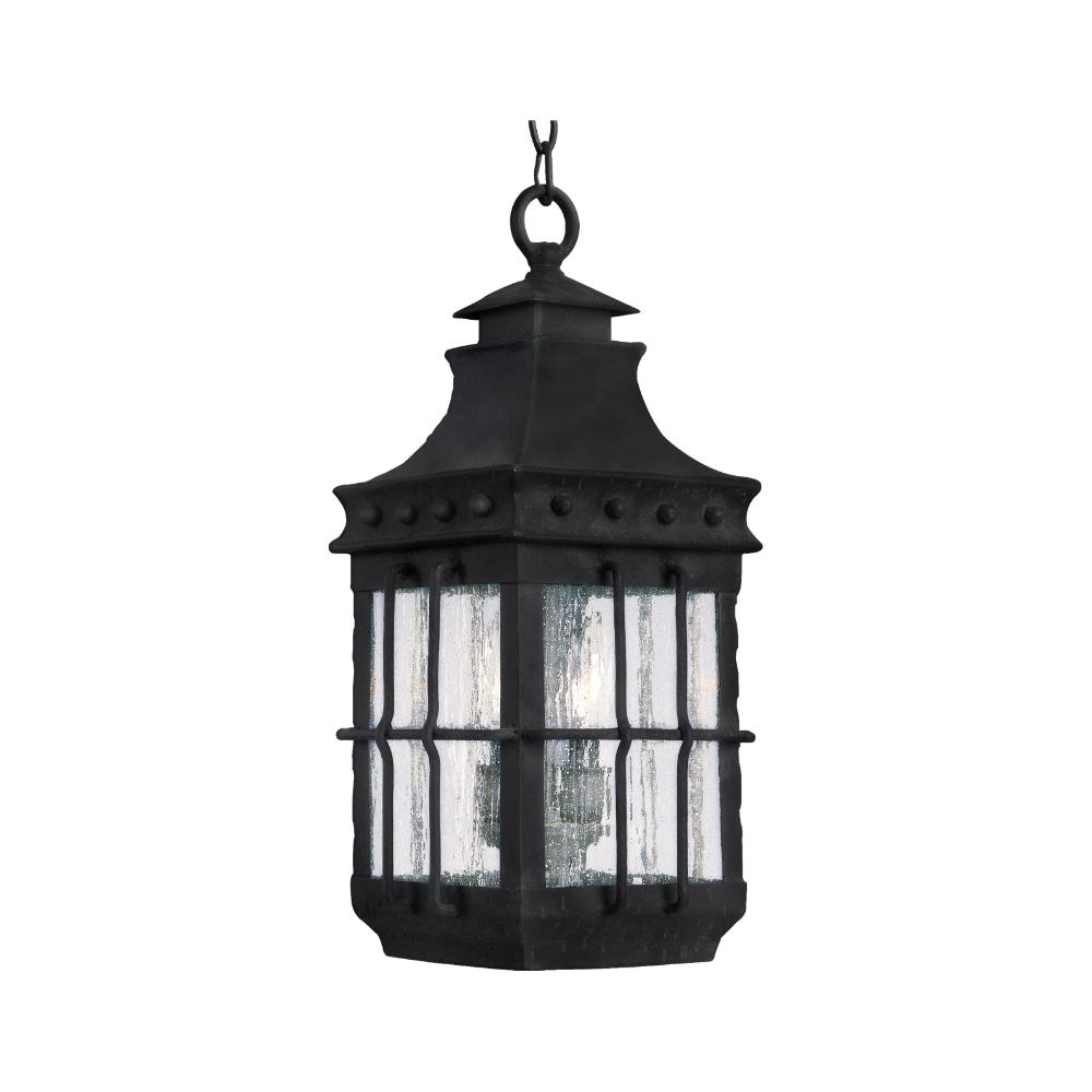 Maxim Lighting 30088CDCF Nantucket 3-Light Outdoor Hanging Lantern in Country Forge