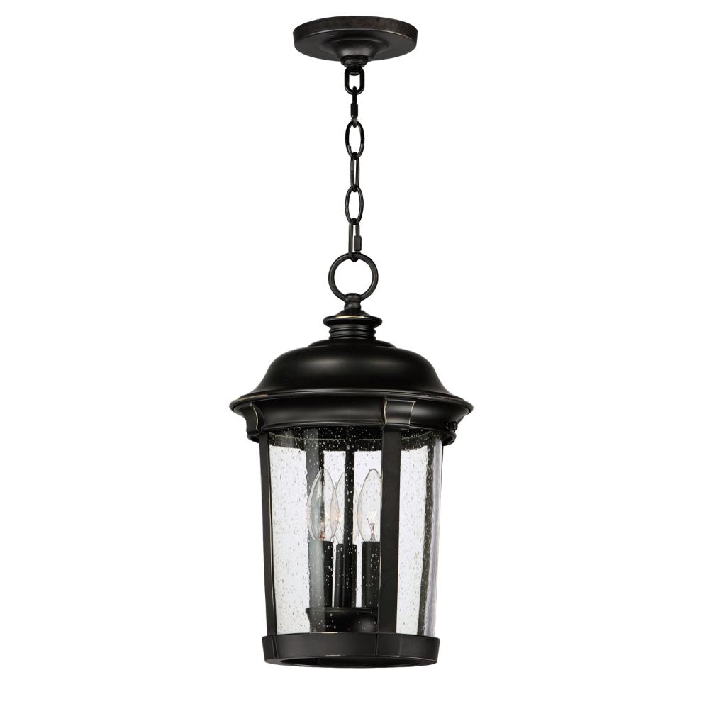 Maxim Lighting 3028CDBZ Dover Cast 3-Light Outdoor Hanging Lantern in Bronze