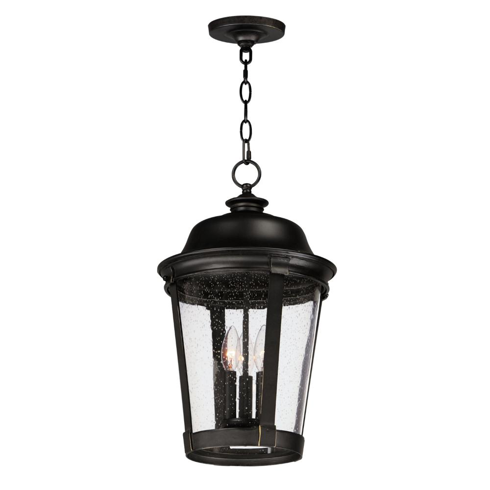 Maxim Lighting 3029CDBZ Dover Cast 3-Light Outdoor Hanging Lantern in Bronze