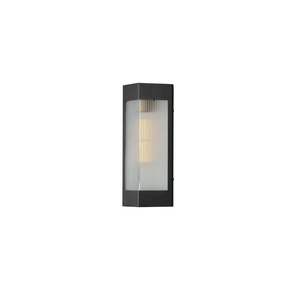 Maxim Lighting 30761CRBKAB Triform 14" Outdoor Wall Sconce in Black / Antique Brass