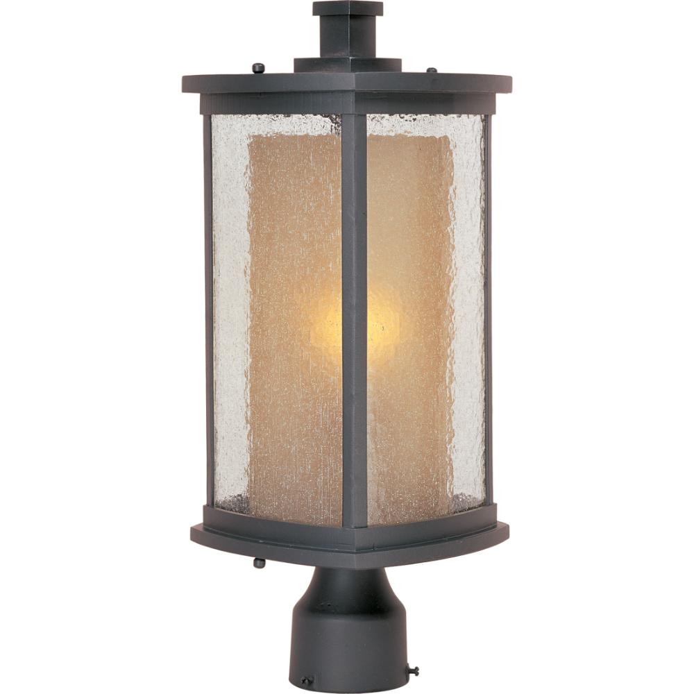 Maxim Lighting 3150CDWSBZ Bungalow 1-Light Outdoor Pole/Post Lantern in Bronze