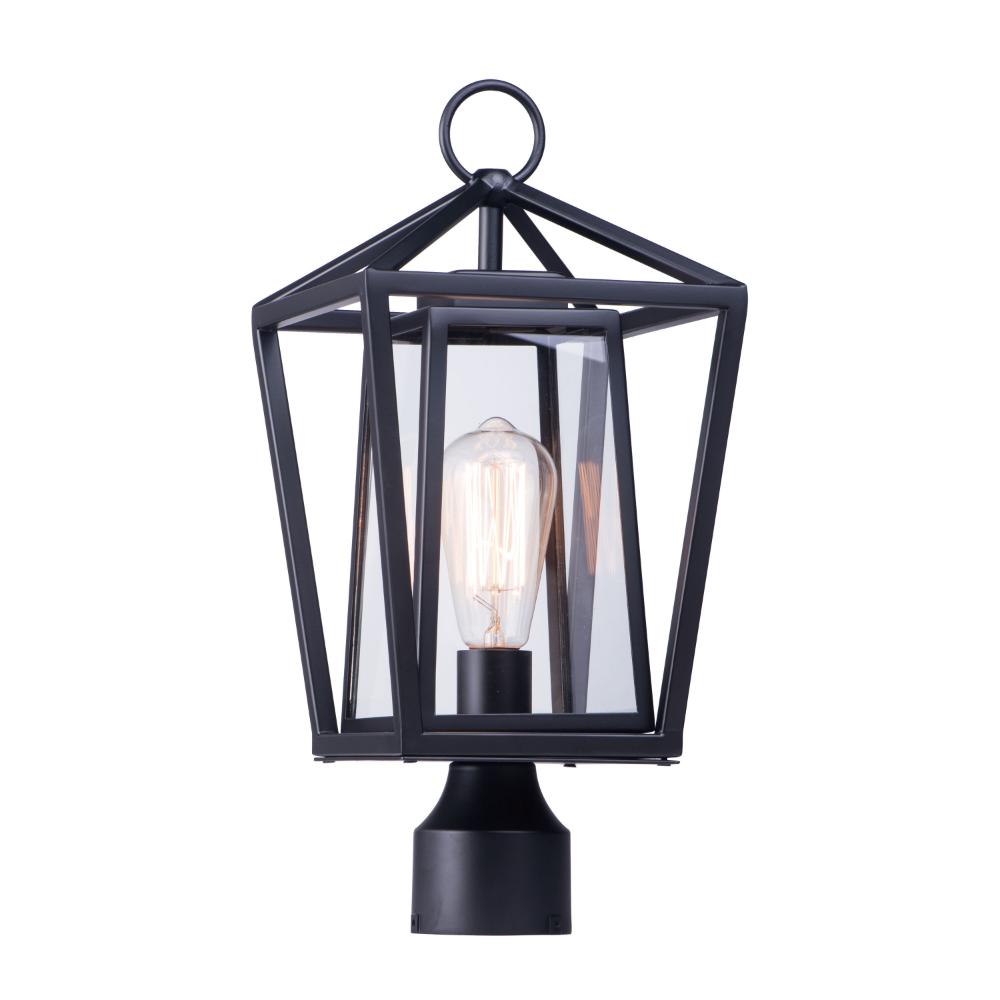 Maxim Lighting 3171CLBK Artisan 1-Light Outdoor Post Lamp in Black