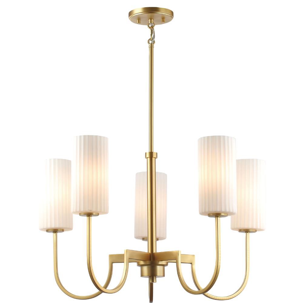 Maxim Lighting 32005SWSBR Town and Country-Chandelier in Satin Brass