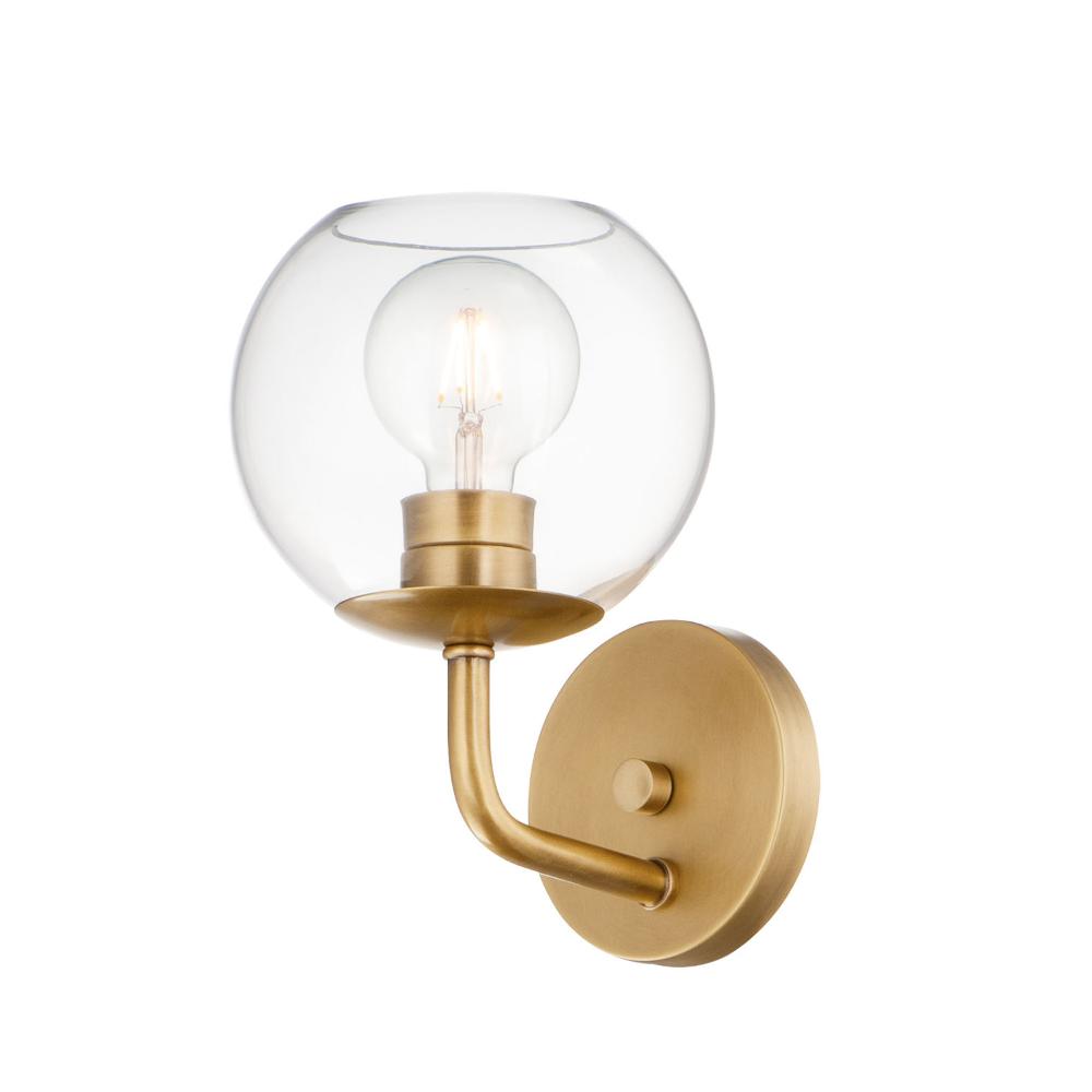 Maxim Lighting 38411CLNAB Branch 1-Light Wall Sconce in Natural Aged Brass
