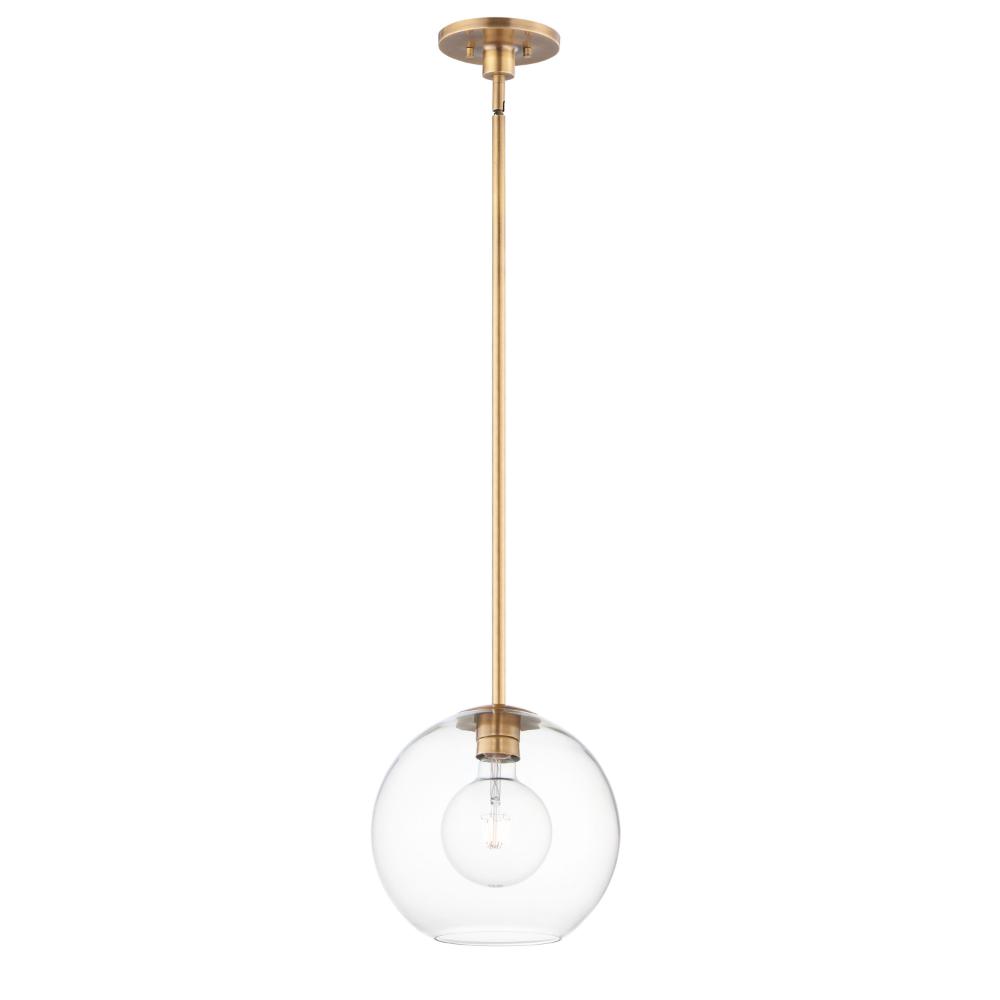Maxim Lighting 38419CLNAB Branch 1-Light Large Pendant in Natural Aged Brass
