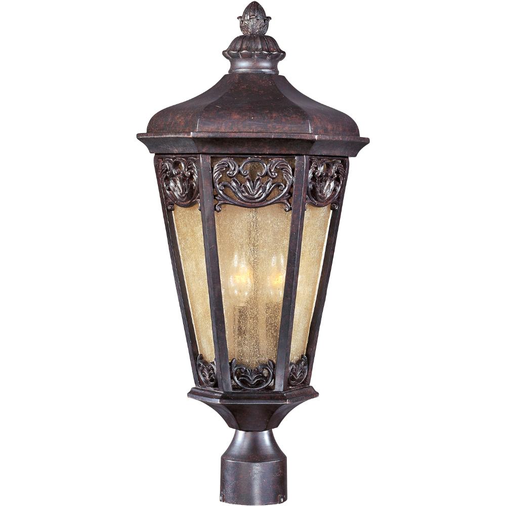 Maxim Lighting 40170NSCU Lexington VX 3-Light Outdoor Pole/Post Lantern in Colonial Umber
