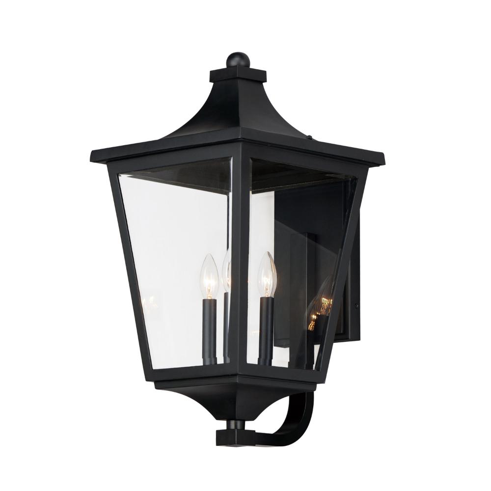 Maxim Lighting 40237CLBK Sutton Place VX 3-Light Outdoor Lantern in Black