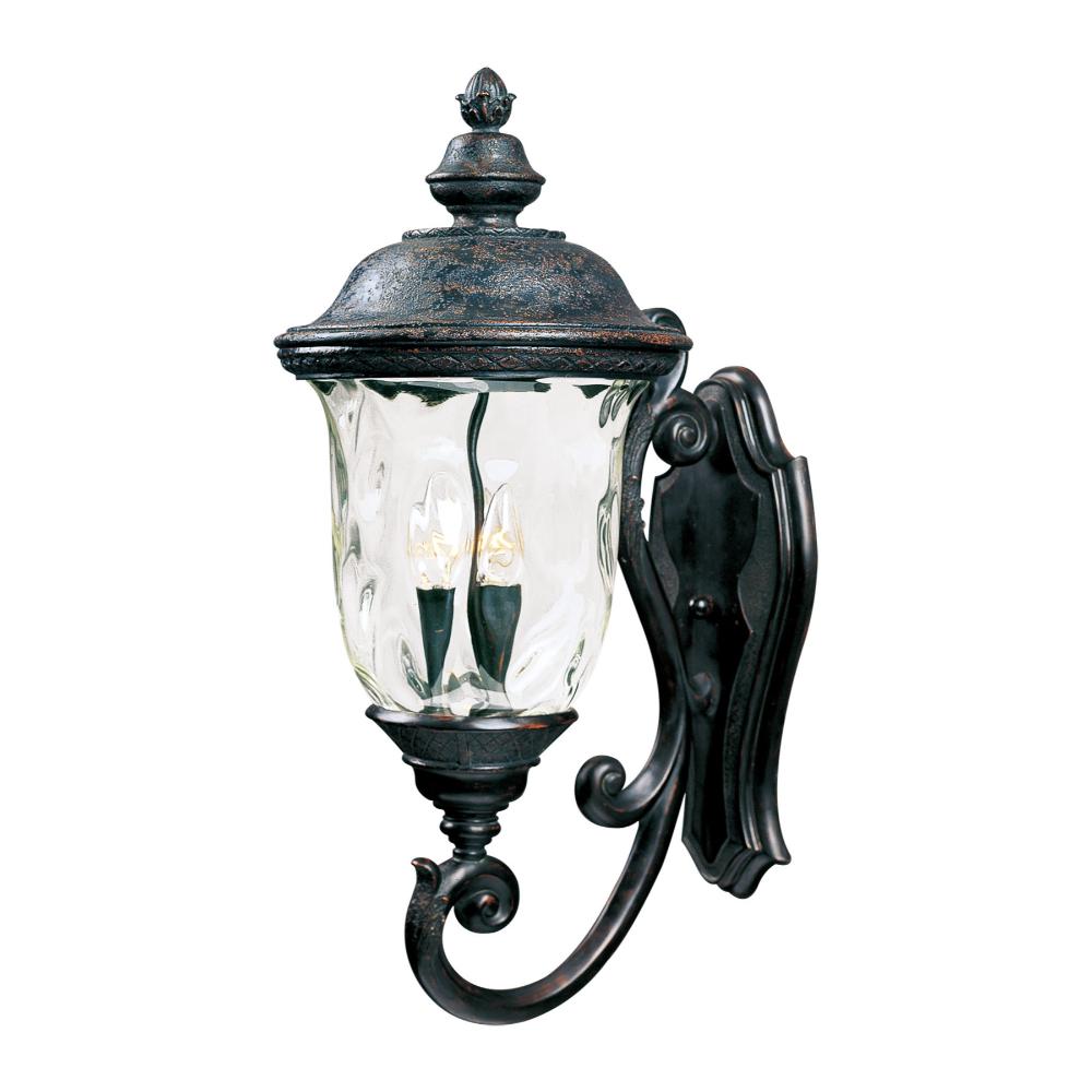 Maxim Lighting 40424WGOB Carriage House VX 3-Light Outdoor Wall Lantern in Oriental Bronze