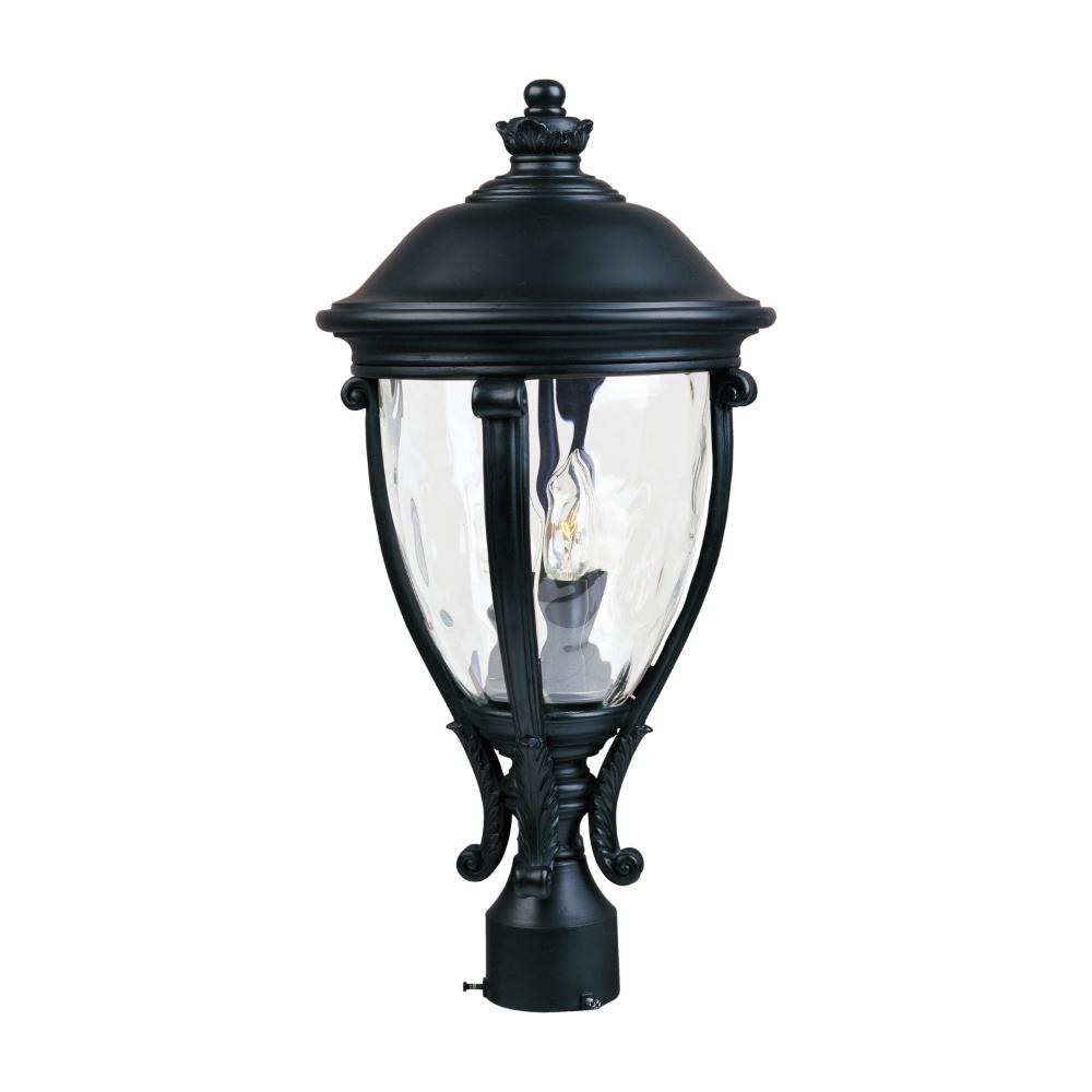 Maxim Lighting 41421WGBK Camden VX 3-Light Outdoor Pole/Post Lantern