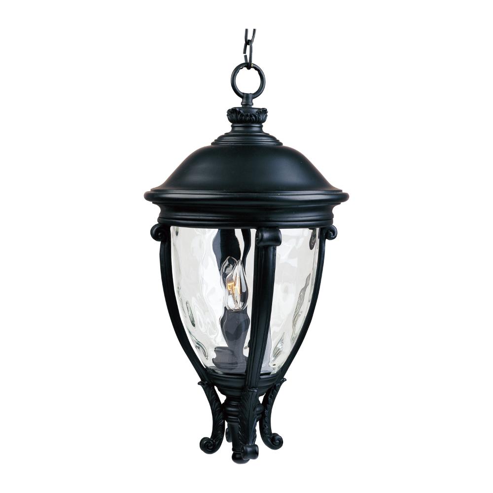 Maxim Lighting 41429WGBK Camden VX 3-Light Outdoor Hanging Lantern