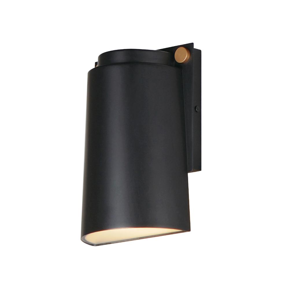 Maxim Lighting 42122BKAB Rivet VX LED Outdoor Sconce in Black / Antique Brass