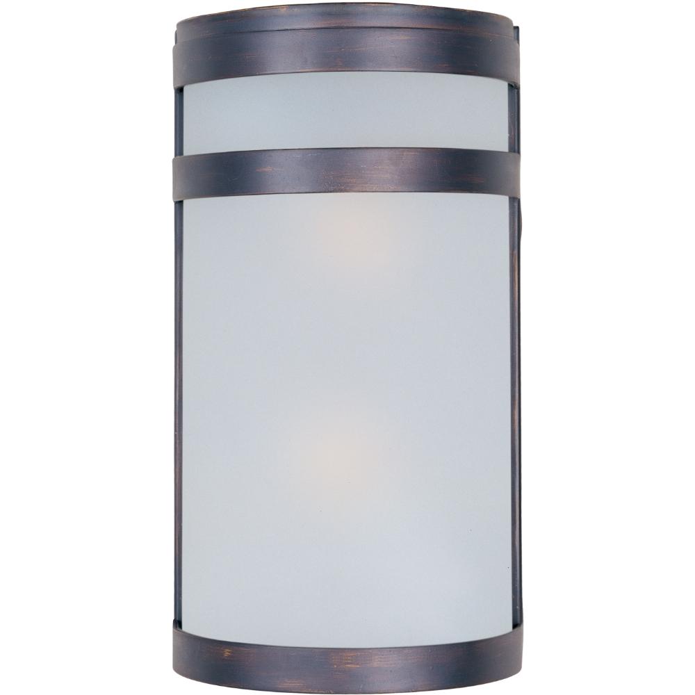 Maxim Lighting 5002FTOI Arc 2-Light Outdoor Wall Lantern in Oil Rubbed Bronze