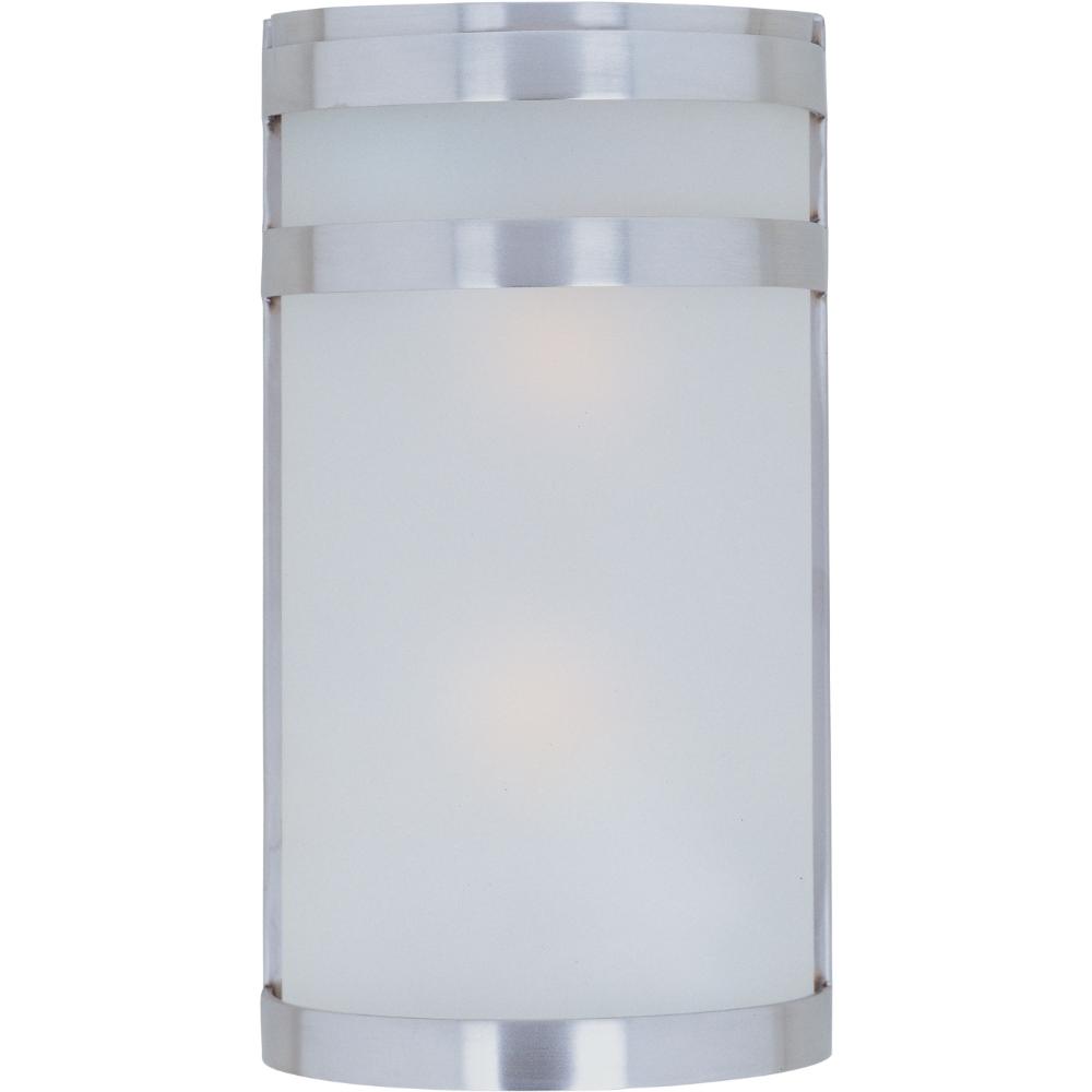 Maxim Lighting 5002FTSST Arc 2-Light Outdoor Wall Lantern in Stainless Steel
