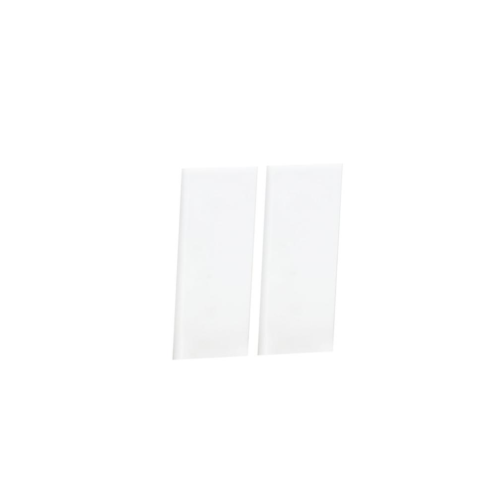 Maxim 53679WT HALF BLANK - 4" Square Tile (SET OF TWO) in White
