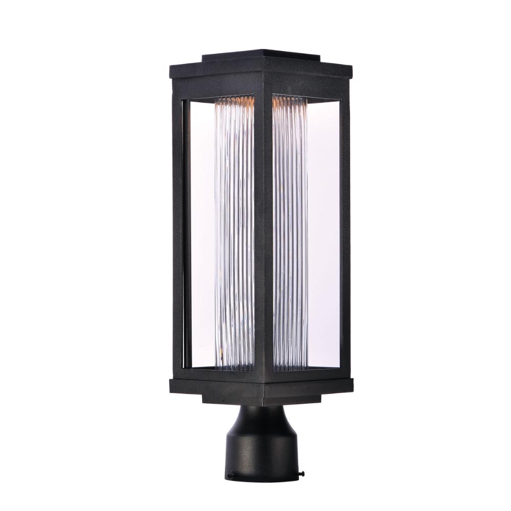 Maxim Lighting 55900CRBK Salon LED 1-Light Outdoor Post in Black