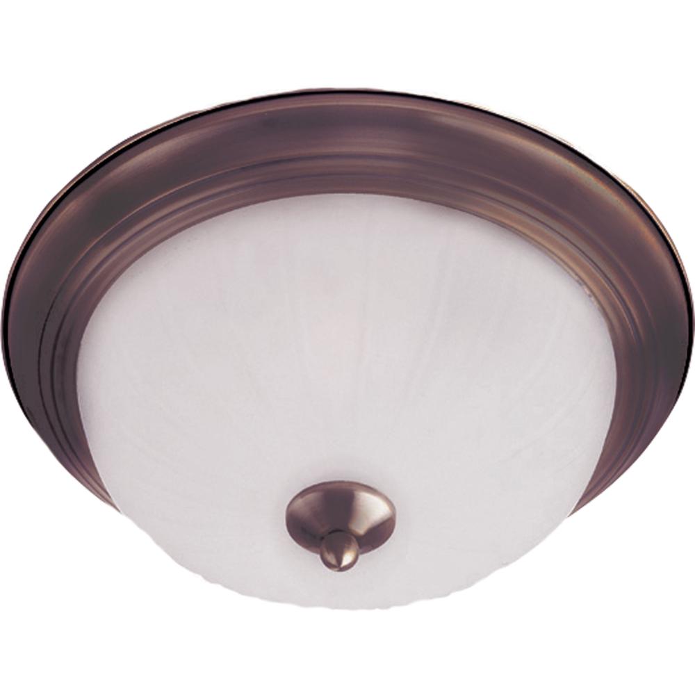 Maxim Lighting 5830FTOI Essentials 1-Light Flush Mount in Oil Rubbed Bronze