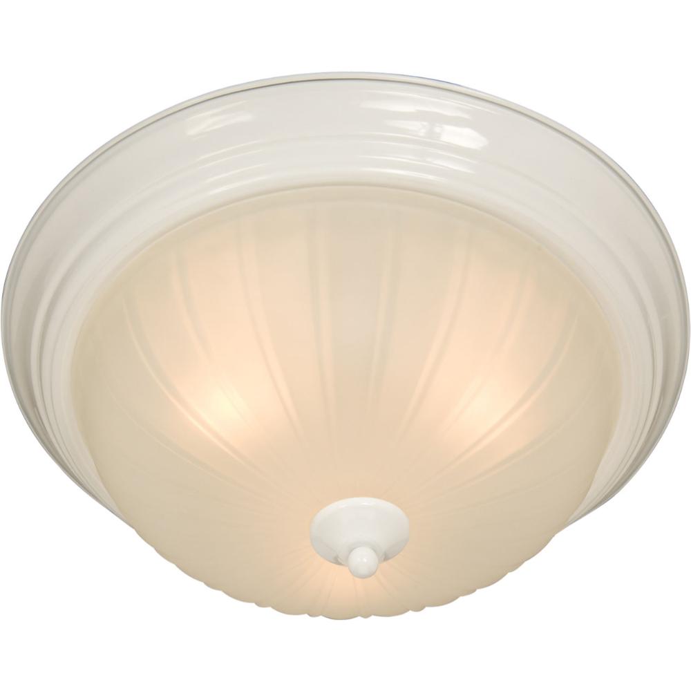 Maxim Lighting 5830FTWT Essentials 1-Light Flush Mount in White