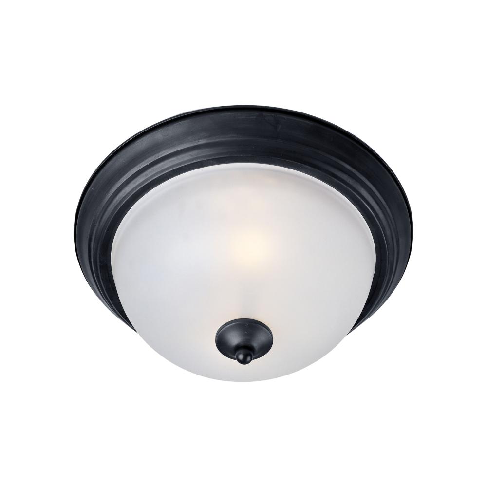 Maxim Lighting 5840FTBK Essentials 1-Light Flush Mount in Black