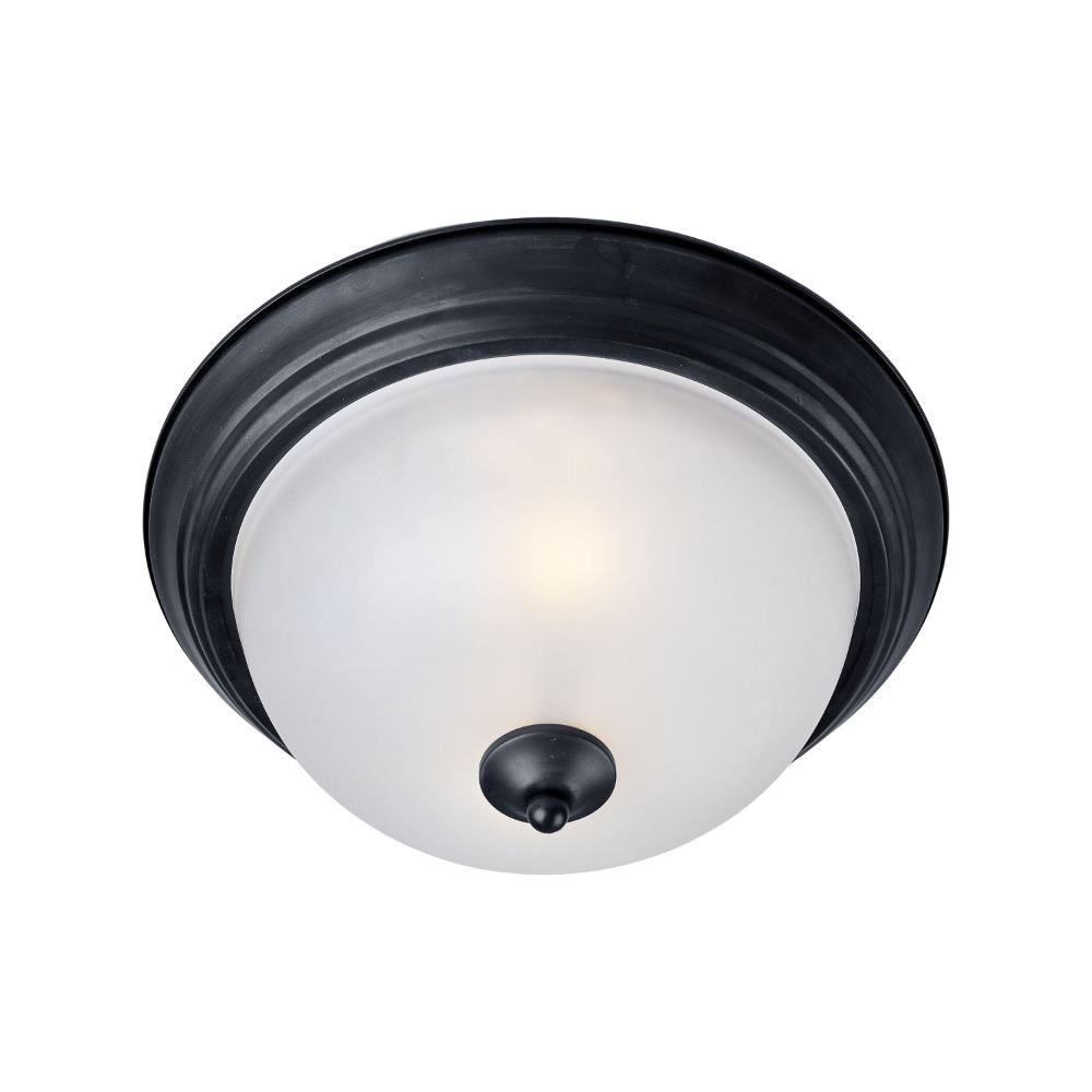 Maxim Lighting 5841FTBK Essentials 2-Light Flush Mount in Black
