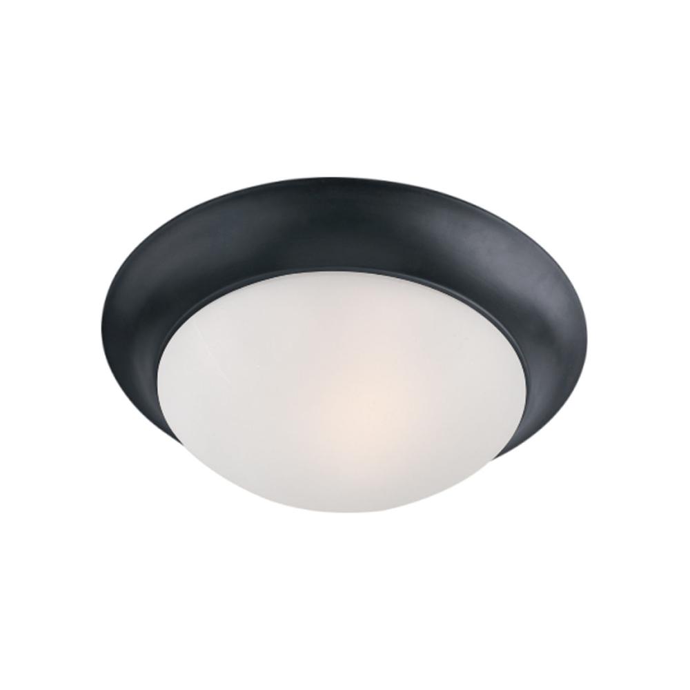 Maxim Lighting 5850FTBK Essentials 1-Light Flush Mount in Black