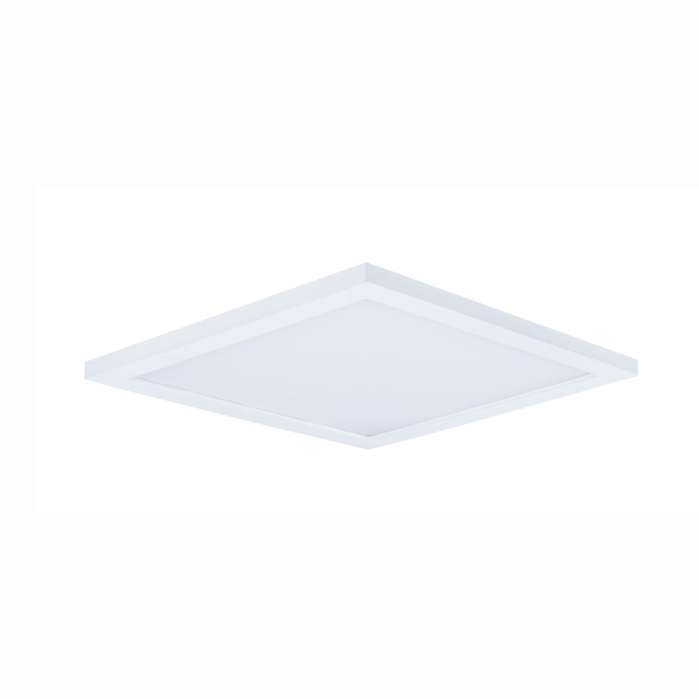 Maxim Lighting 58738WTWT Wafer 15" SQ LED Surface Mount 3000K in White