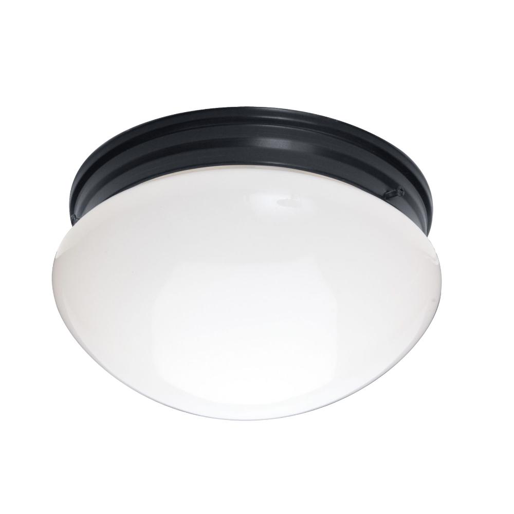 Maxim Lighting 5881WTBK Essentials 2-Light Flush Mount in Black