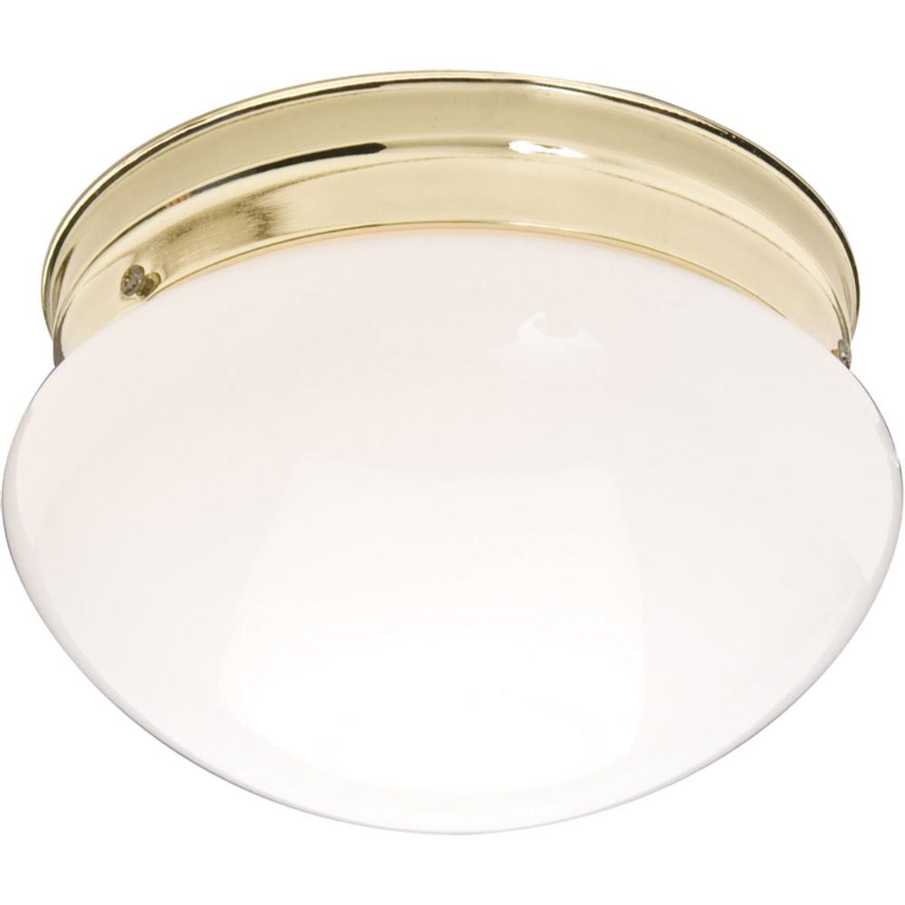 Maxim Lighting 5881WTPB Essentials 2-Light Flush Mount in Polished Brass