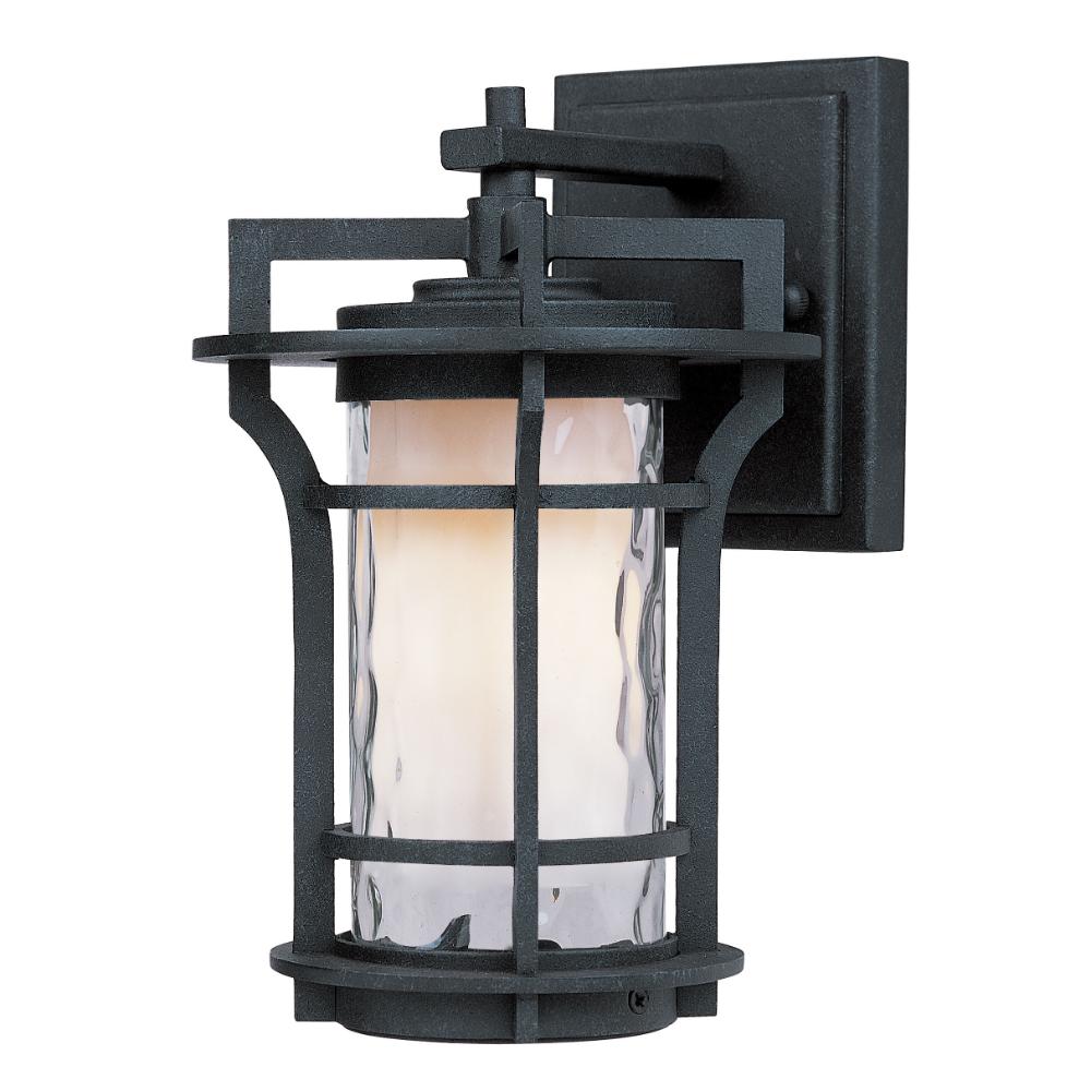 Maxim Lighting 65782WGBO Oakville LED 1-Light Outdoor Wall Lantern in Black Oxide