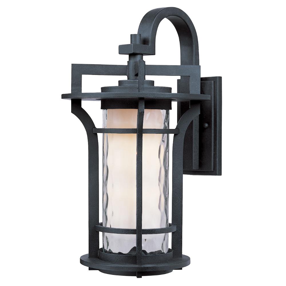 Maxim Lighting 65784WGBO Oakville LED 1-Light Outdoor Wall Lantern in Black Oxide