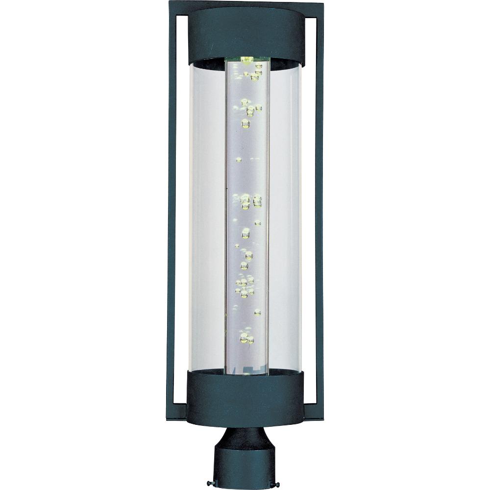 Maxim Lighting 88350CLTE New Age LED Outdoor Pole/Post Lantern in Texture Ebony