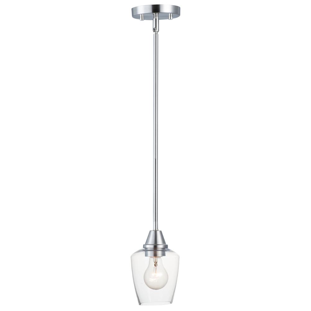 Maxim 96120CLSN/BUL Goblet 1-Light Mini Pendant w/LED Bulb in Satin Nickel