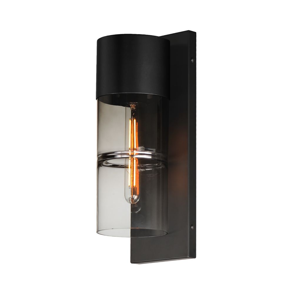 ET2 E26144-142BK Smokestack Medium LED Outdoor Wall Sconce - Black Finish