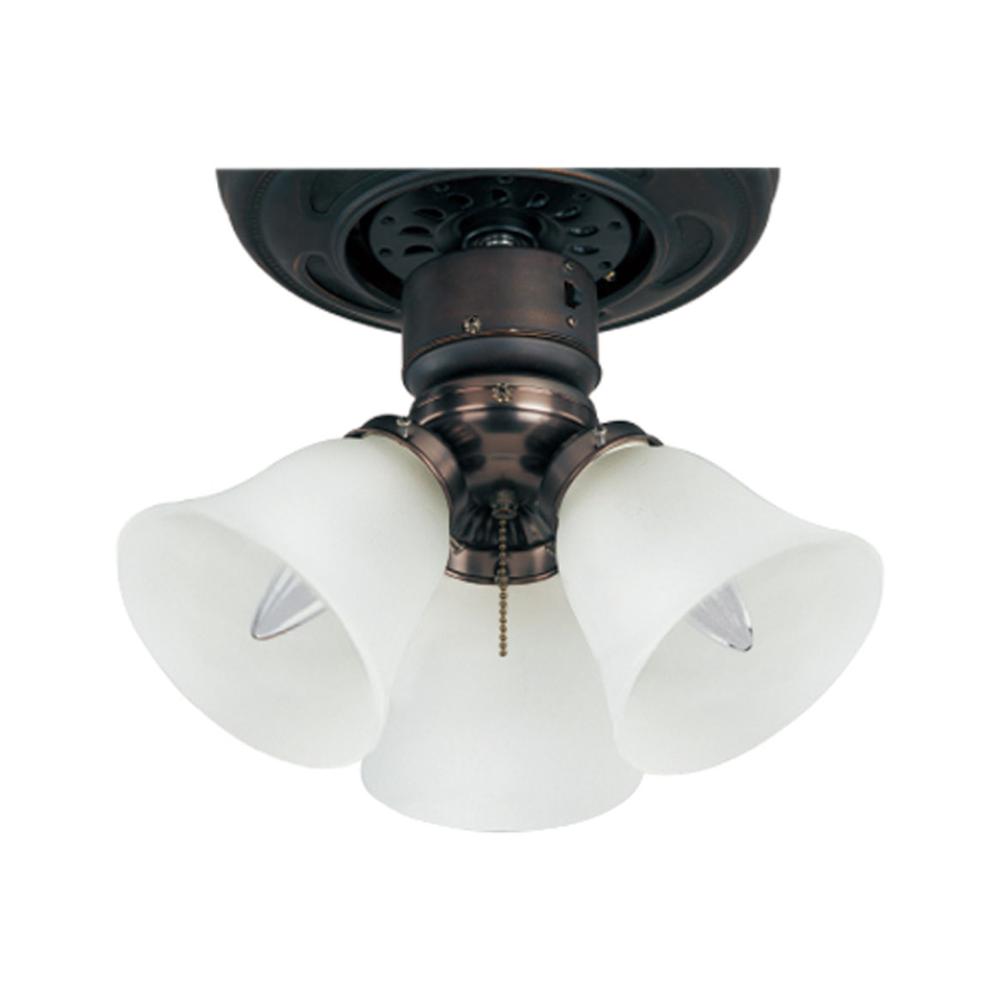 Maxim Lighting FKT207FTOI 3-Light Ceiling Fan Light Kit in Oil Rubbed Bronze