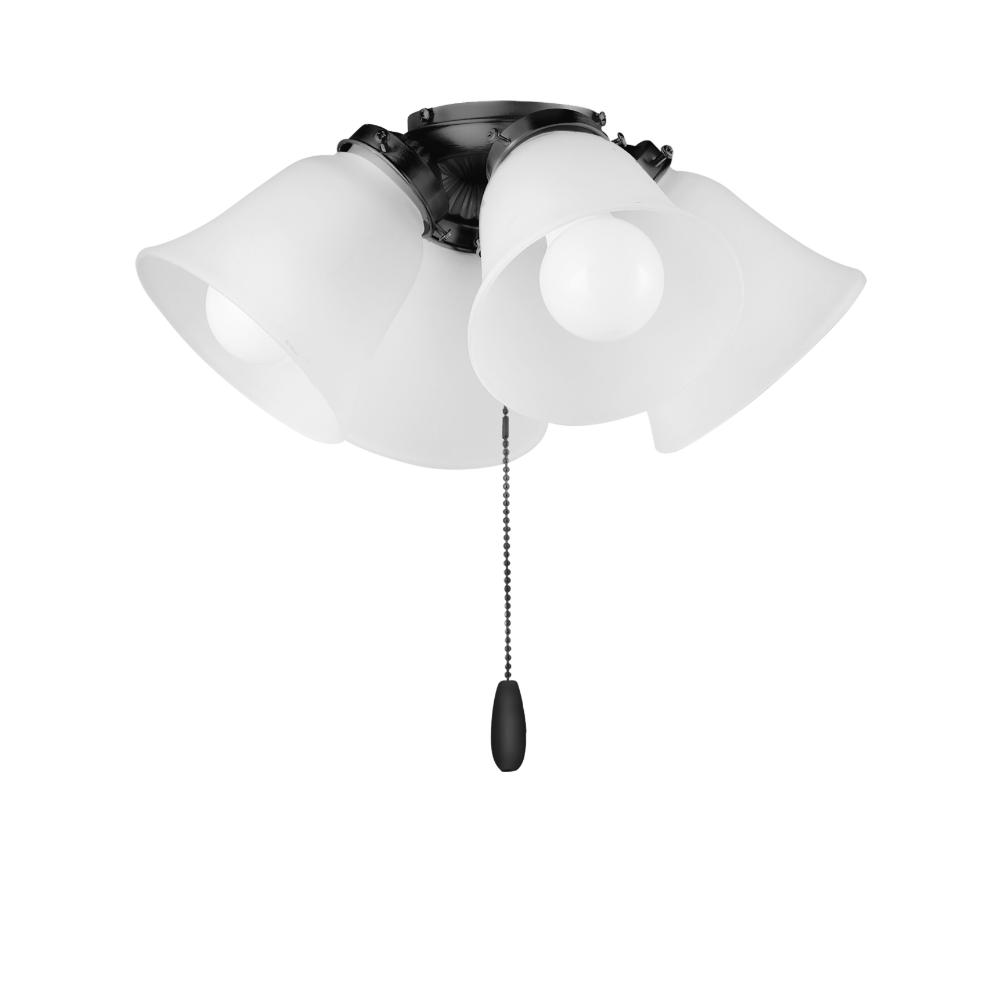 Maxim Lighting FKT210FTBK 4-Light LED Ceiling Fan Light Kit w/Bulbs in Black
