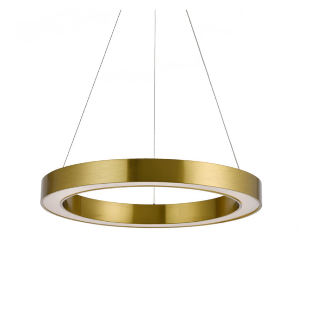 Meomi Lighting ILCP110-GLD-2*28W-S  Integrated LED 2*28W Up Down Decorative Chandelier in Aluminium Finish