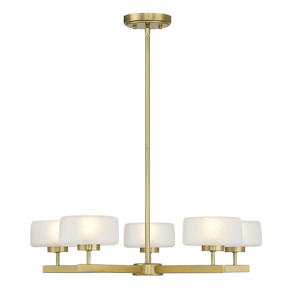 Savoy House 1-5409-5-322 Falster 5-Light LED Chandelier in Warm Brass