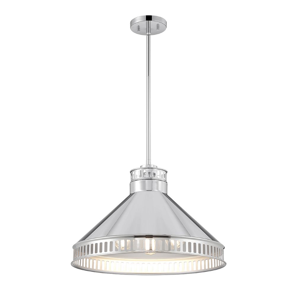 Savoy House 7-8801-3-109 Seagram 3-Light Pendant in Polished Nickel