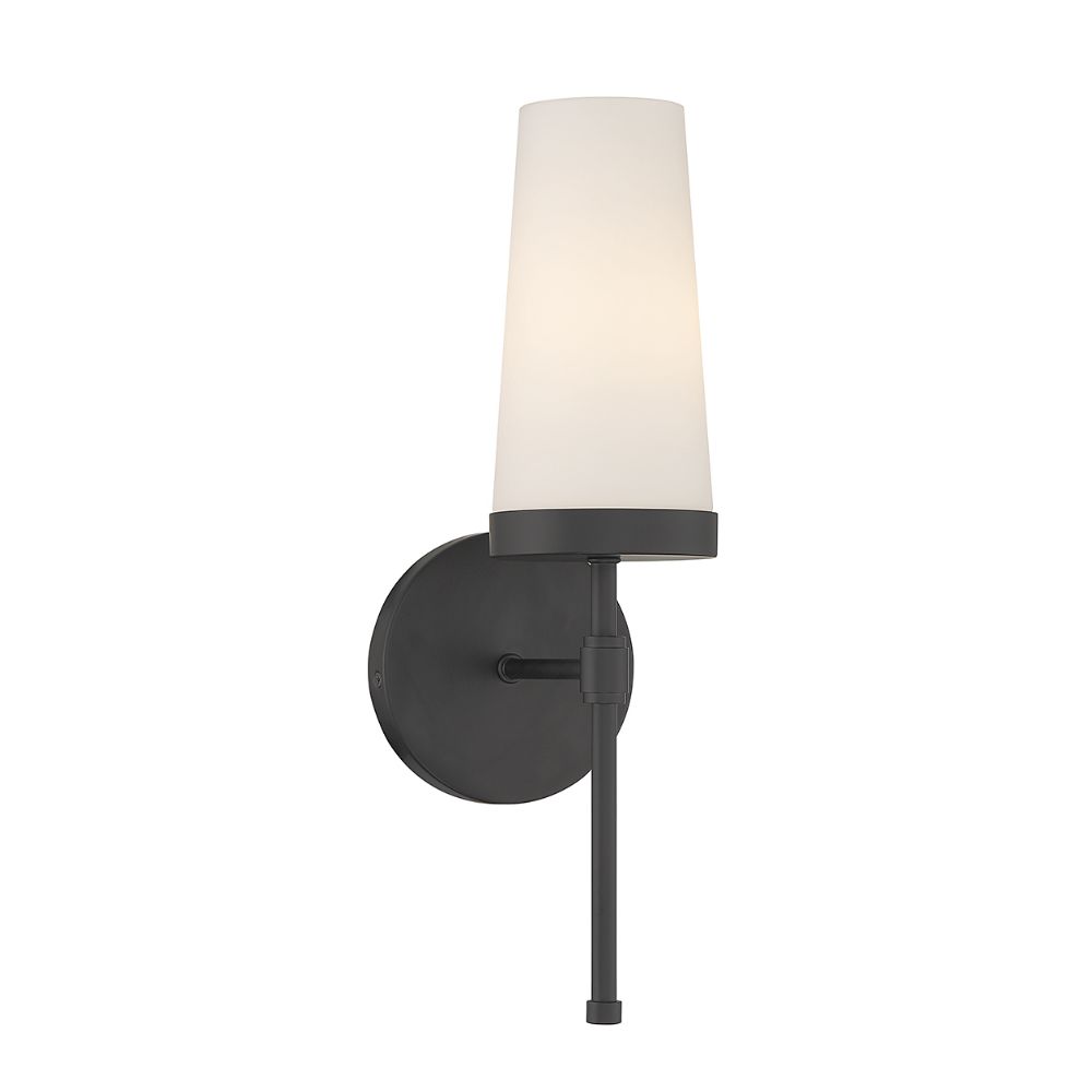 Savoy House 9-2801-1-89 Haynes 1-Light Wall Sconce in Matte Black