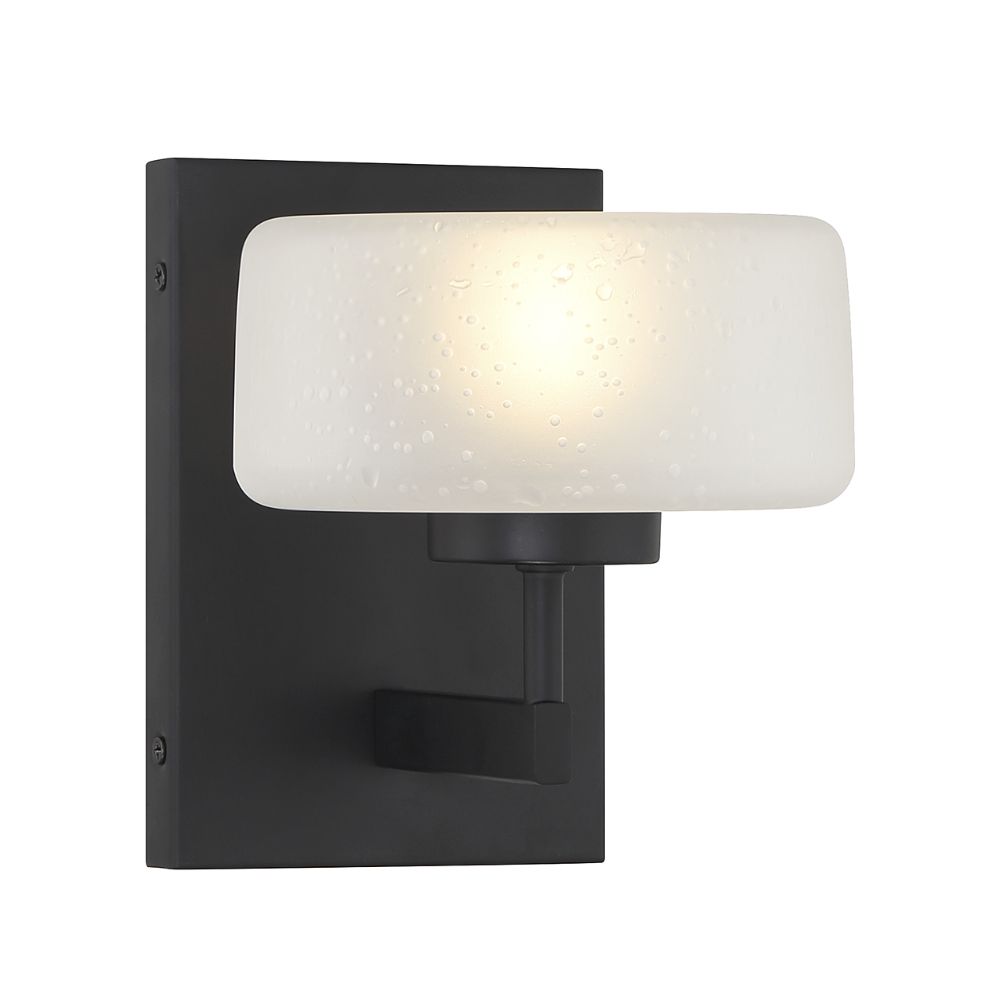 Savoy House 9-5405-1-89 Falster 1-Light LED Wall Sconce in Matte Black