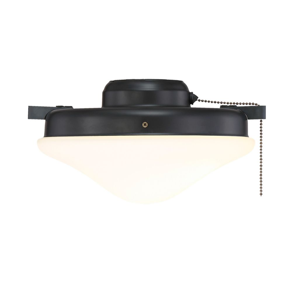 Meridian M2027MBK 2-Light Fan Light Kit in Matte Black