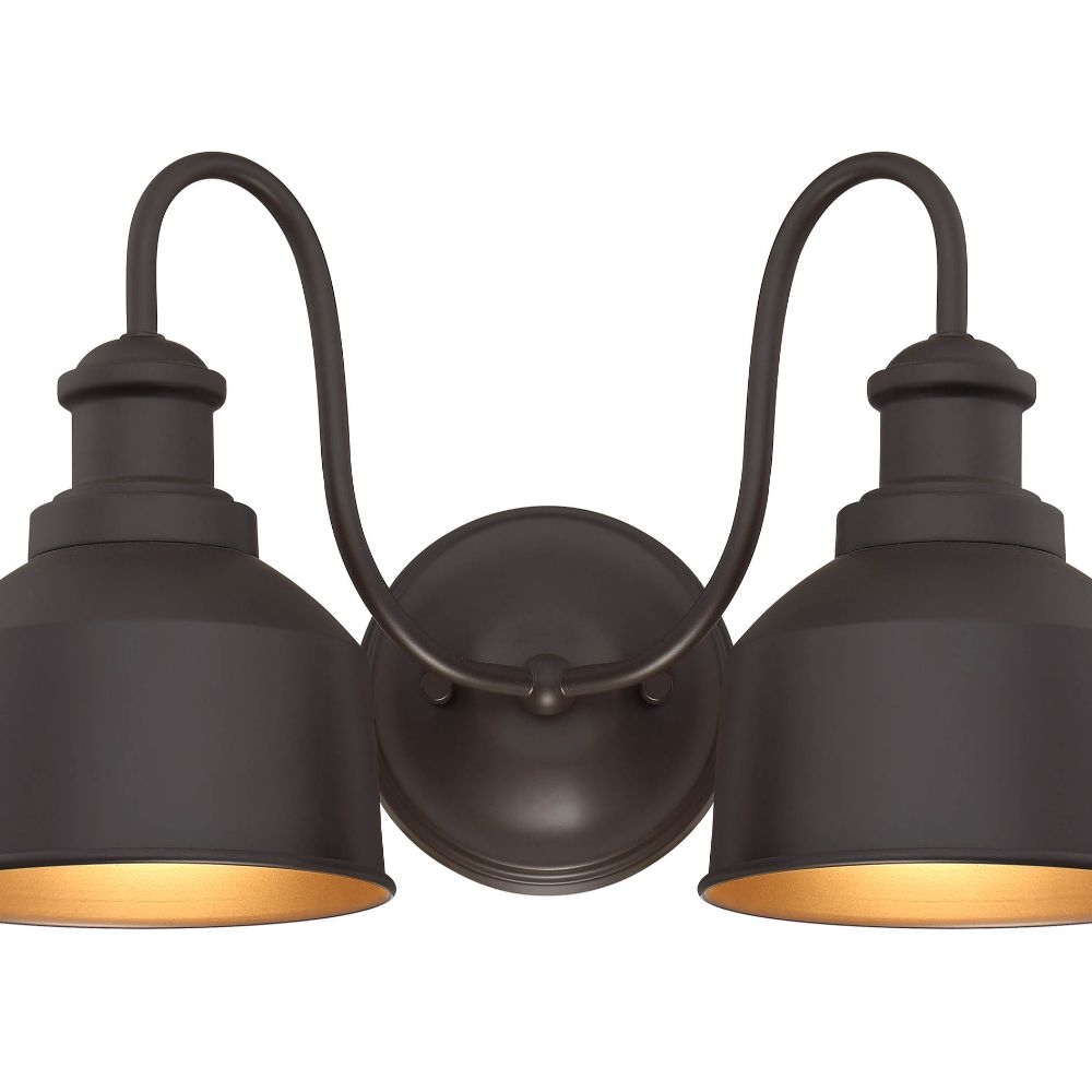 Meridian Lighting M50047ORB 2 Light Oil Rubbed Bronze Exterior Wall Sconce