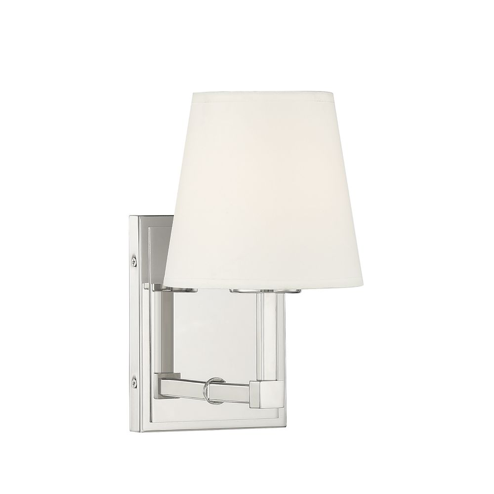 Meridian Lighting M90071PN 1-Light Wall Sconce in Polished Nickel