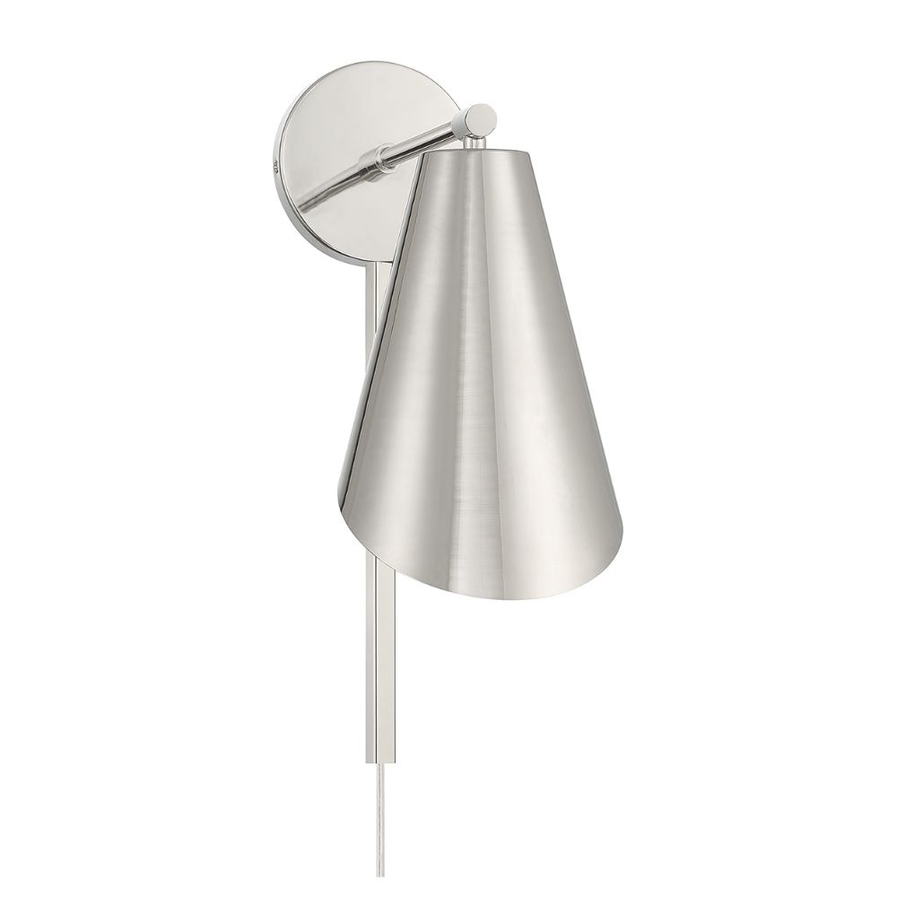 Meridian M90097PN 1-Light Wall Sconce in Polished Nickel