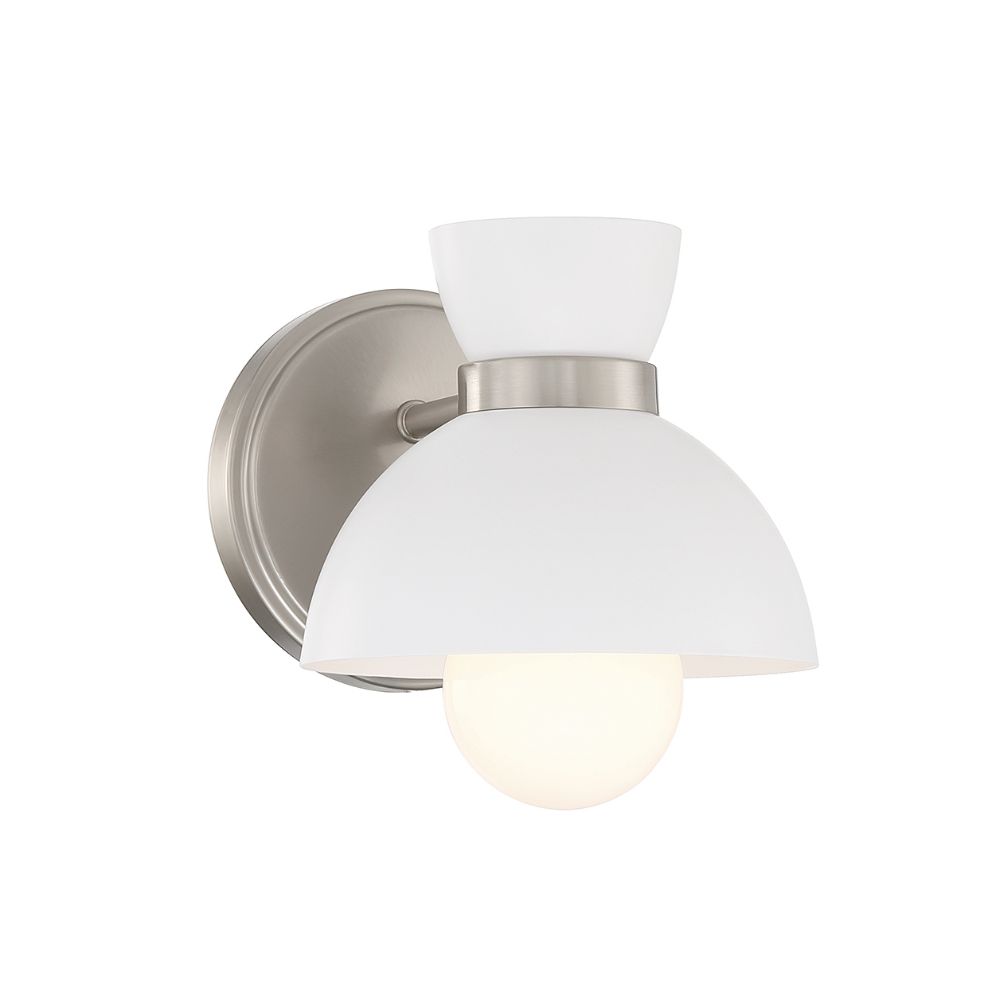 Meridian M90101BN 1-Light Wall Sconce in Brushed Nickel