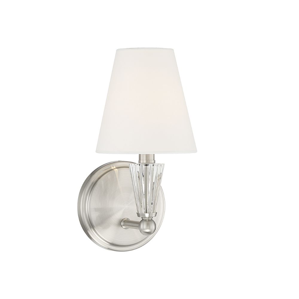 Meridian M90102BN 1-Light Wall Sconce in Brushed Nickel