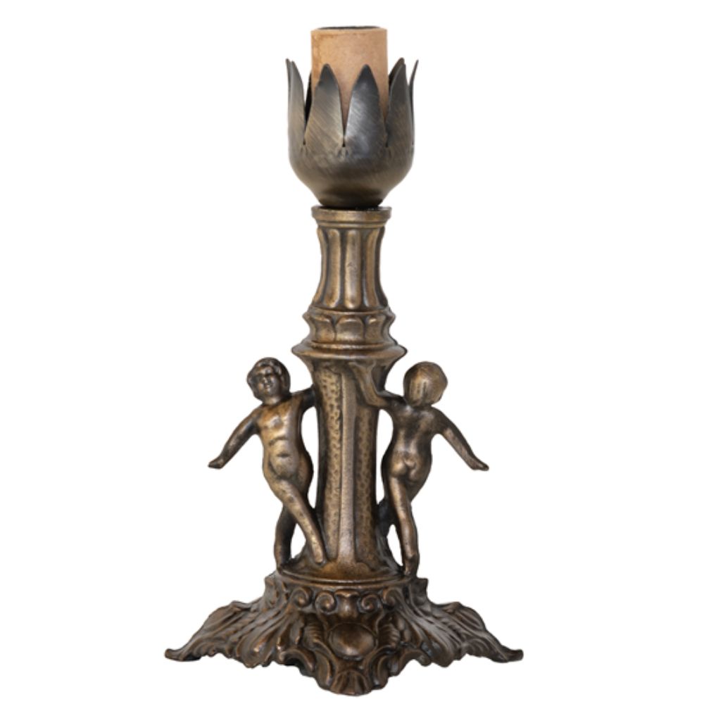 Meyda Lighting 10184 6" High Maidens Mini Lamp in Antique Brass