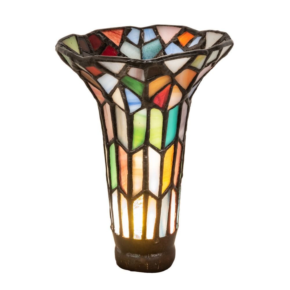 Meyda Lighting 10224 4" Wide X 6" High Stained Glass Pond Lily Shade 