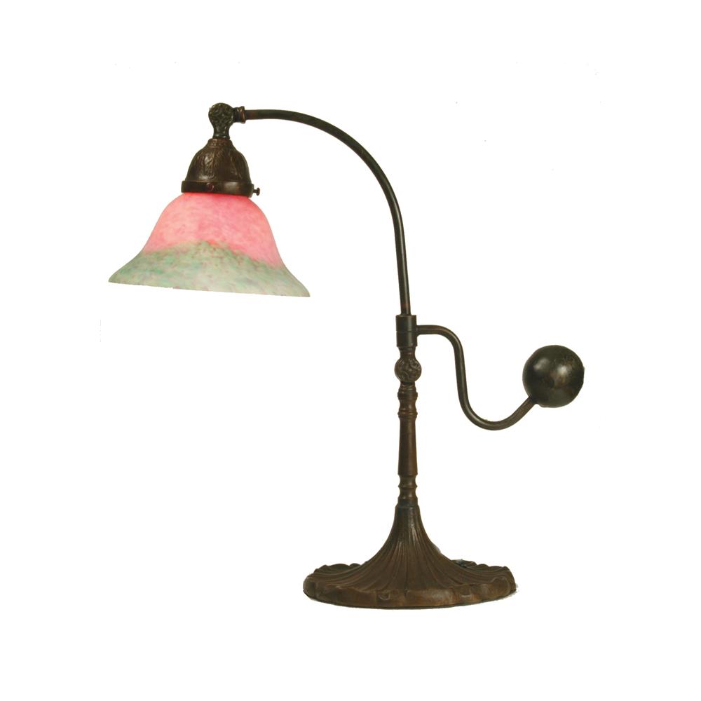 Meyda Tiffany Lighting 102407 19"H Counter Balance Pink And Green Accent Lamp